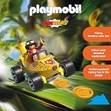 Playmobil Fun Stars Racing Banana Toy Car with Pull-Back & Disc Launcher view 3
