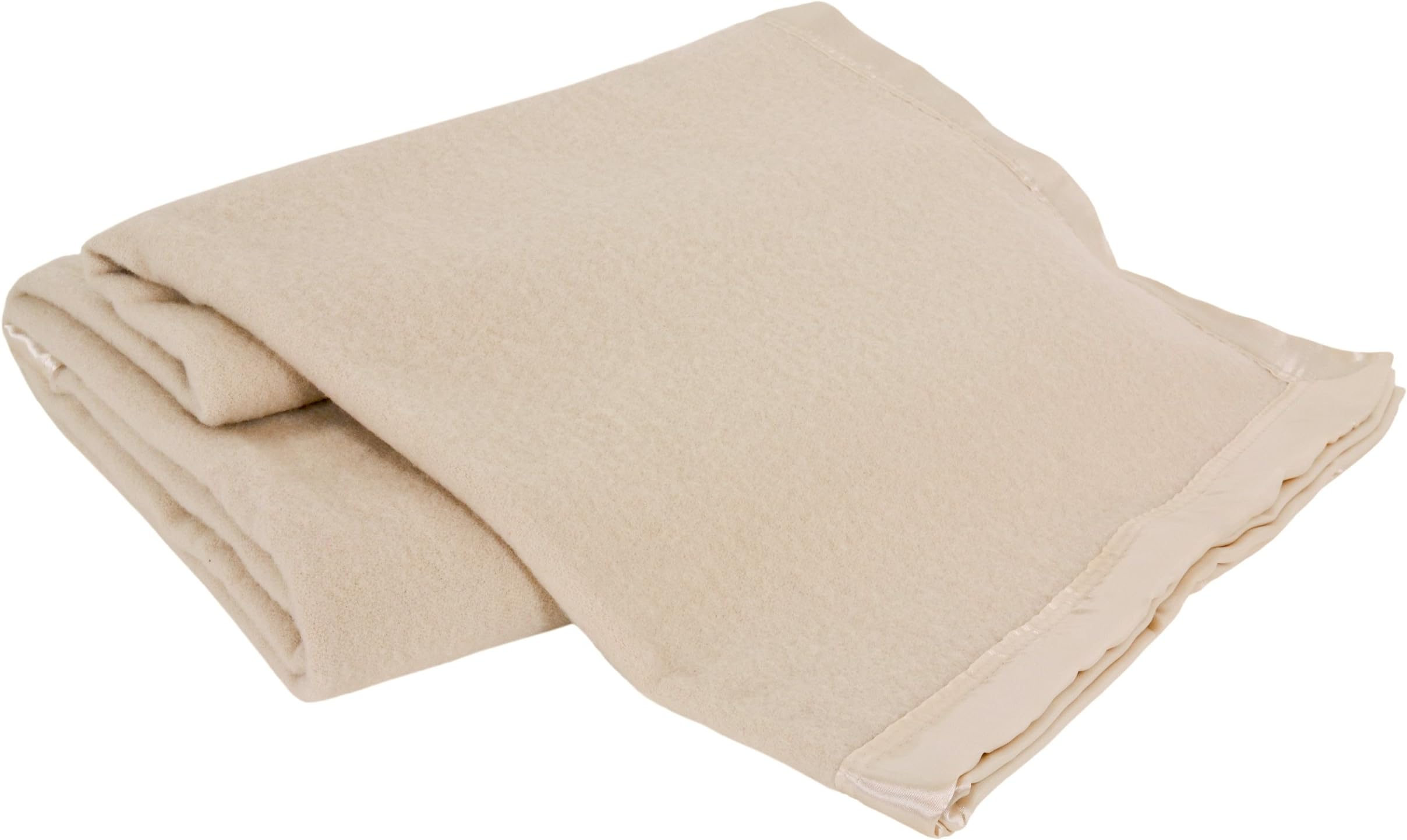 Creswick All-Natural 100-Percent Australian Merino Wool Machine Washable Oversized Blanket, Twin, Natural