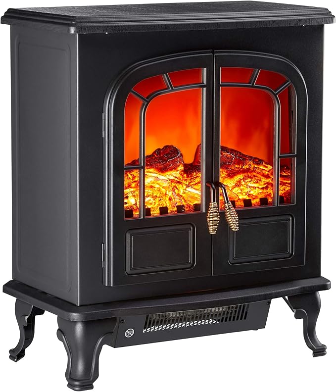 Zennox 2000W Electric Stove Fire Place, Portable Free Standing Heater