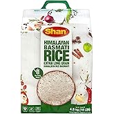 Shan Premium Quality Kernel Basmati Rice 10 Lbs Bag - Extra Long Aged Aromatic - NET WT 10 lbs (Packaging may Vary)