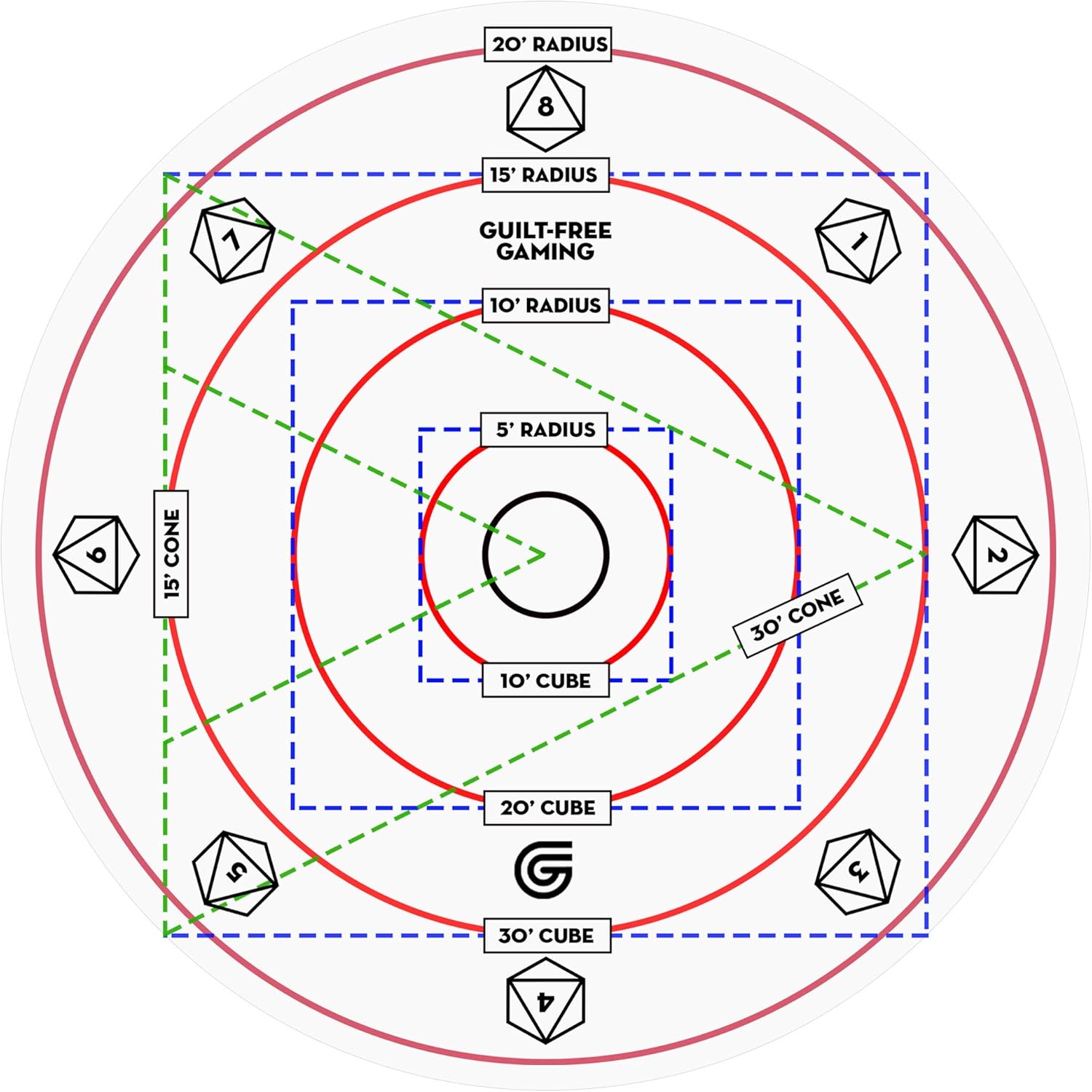 Dungeons And Dragons Area Of Effect Spell Template u2013 Cone And 