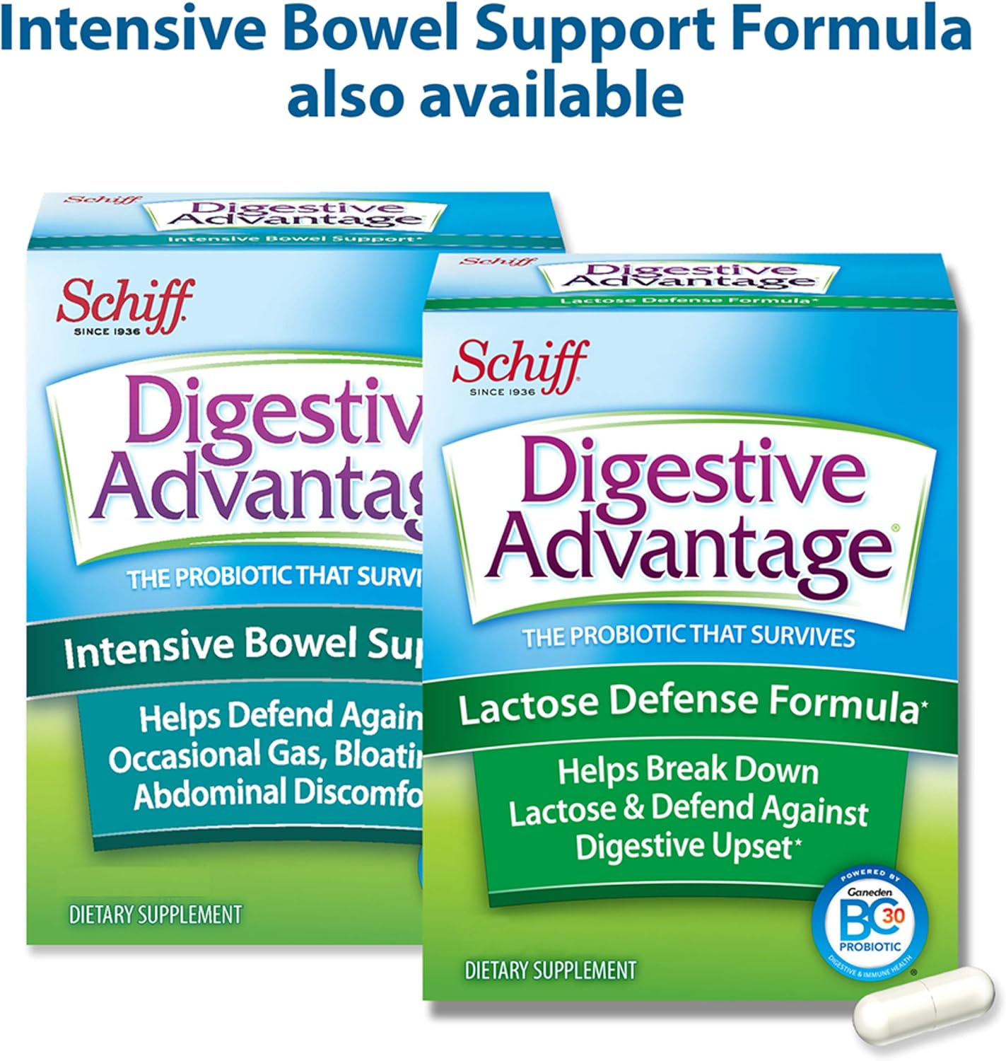 Lactose Defense Capsules, Digestive Advantage (96 Count In A Box) - Helps Breaks Down Lactose & Defend Against Digestive Upset*, Supports Digestive & Immune Health*: Health & Personal Care
