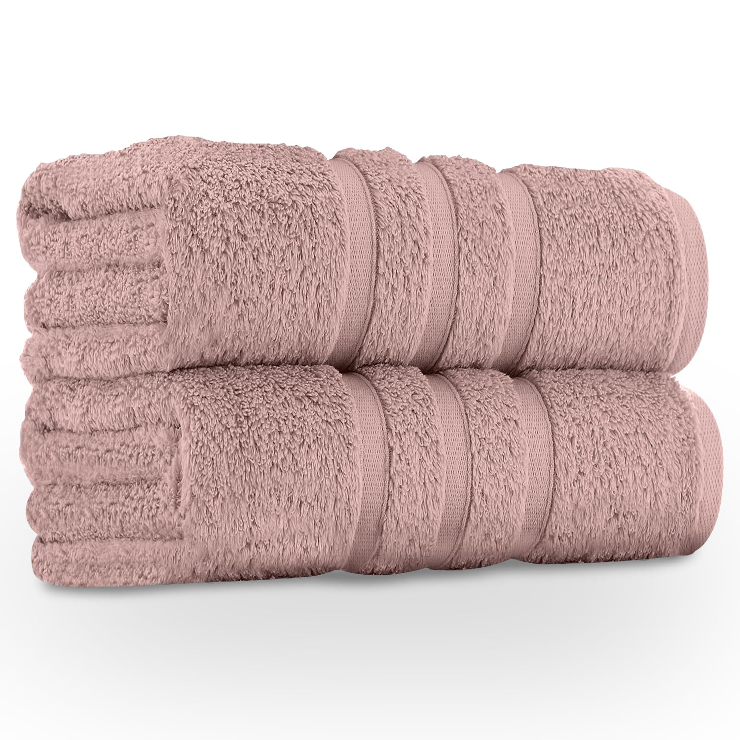 GC GAVENO CAVAILIA 550 GSM Hand Towels - Pack of 2 - Egyptian Cotton Towel - Highly Absorbent & Quick Dry Bathroom Towels Sets - Washable Spa Saloon Gym Towel, Blush Pink