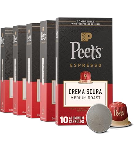 Amazon.com: Peet's Coffee, Dark Roast Espresso Capsules