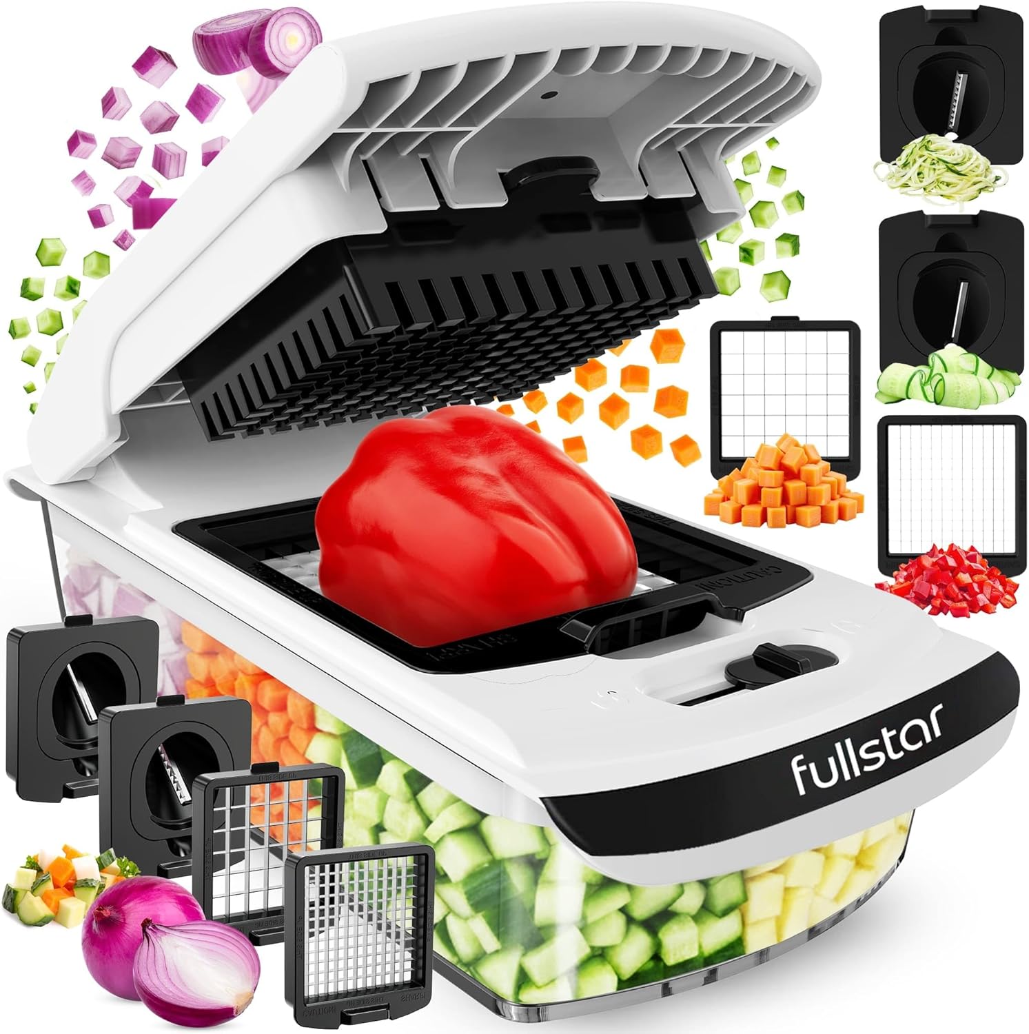 Fullstar Pro Chopper & Spiralizer, 4-in-1
