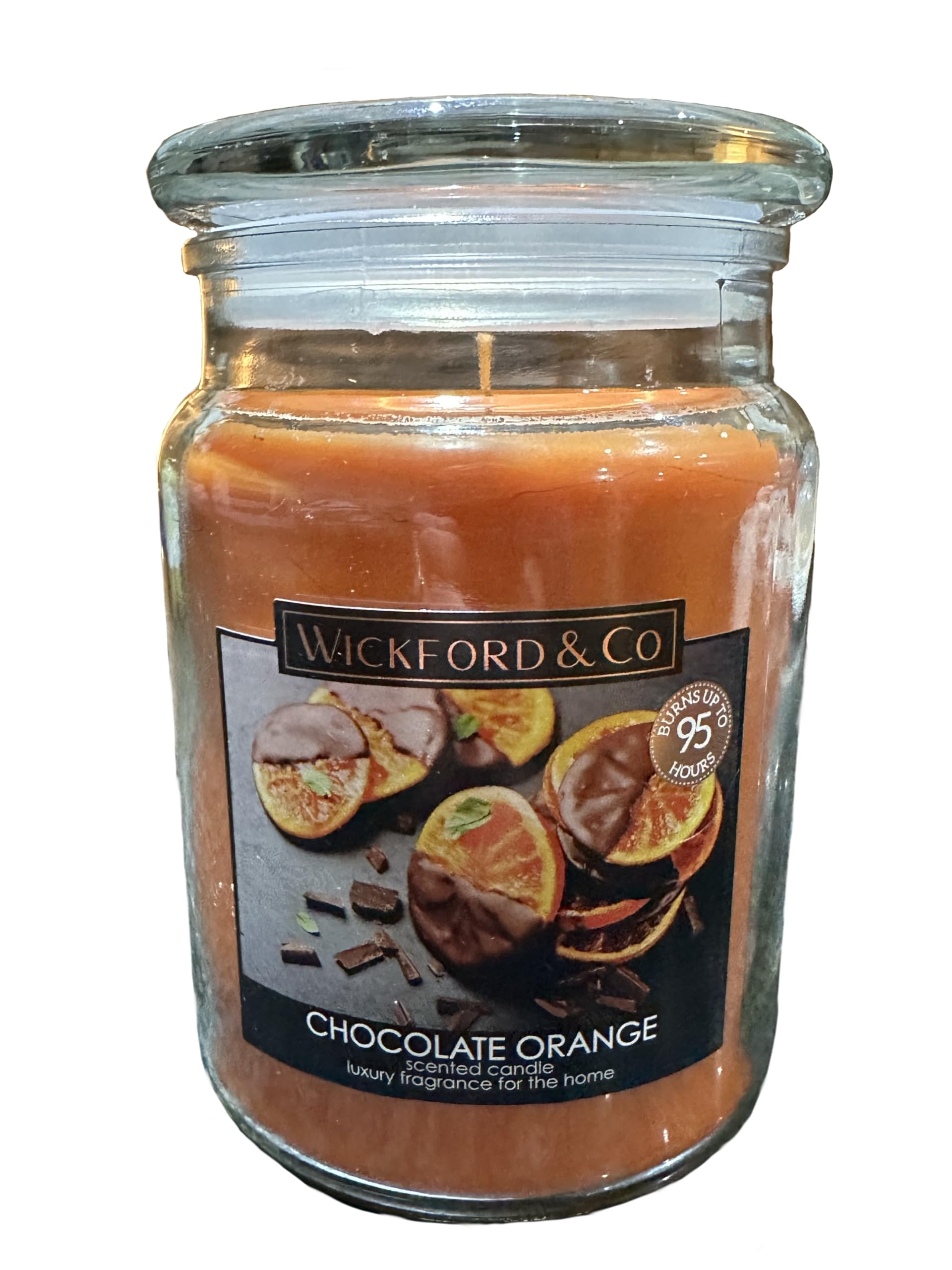 Chocolate Orange Scented Candle (Burns up to 95 Hours)