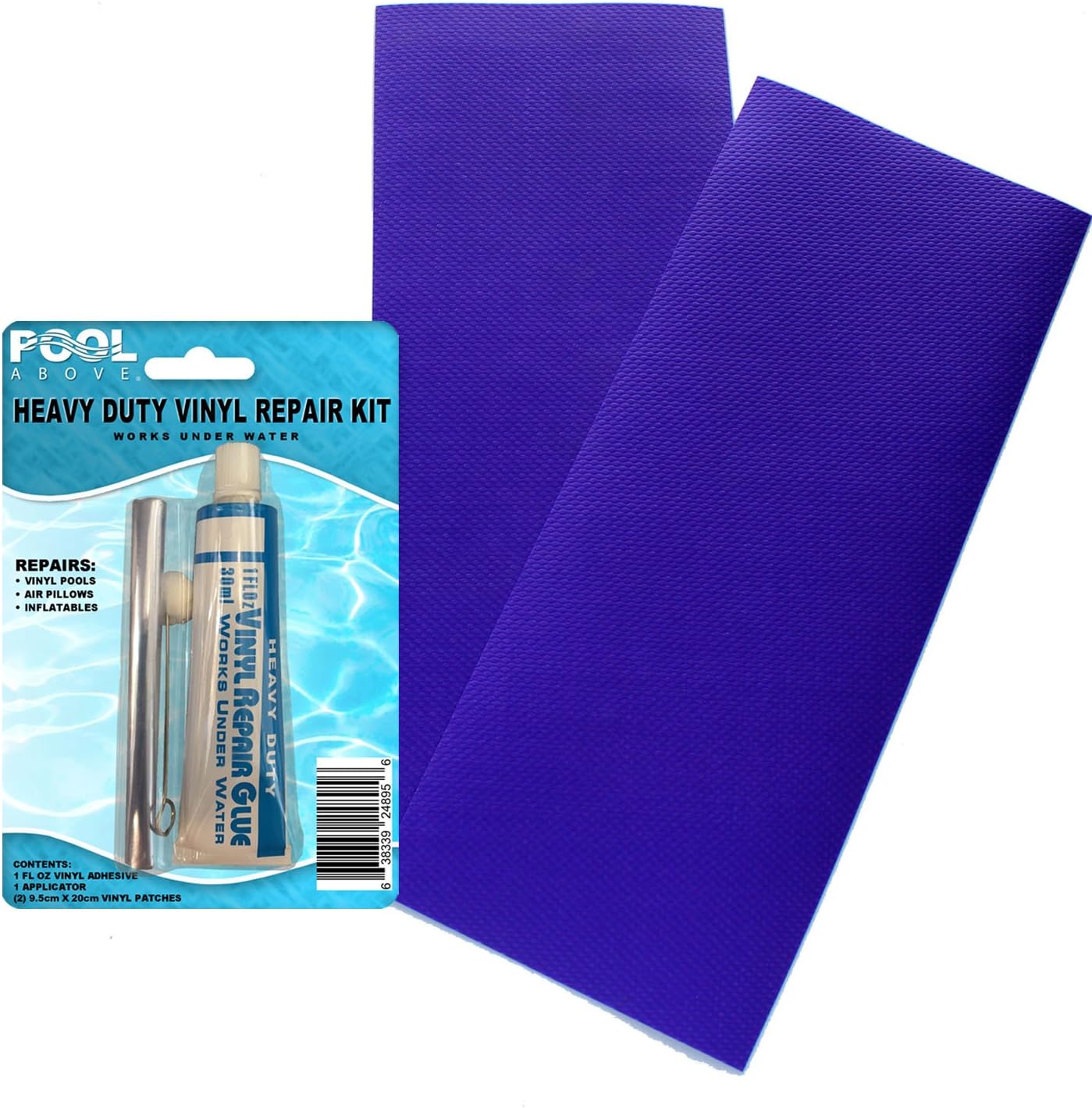 Amazon Com Pool Above Heavy Duty Vinyl Repair Patch Kit For Inflatables Boat Raft Kayak Air Beds Home Kitchen