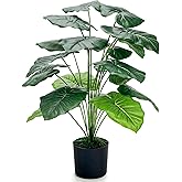 Der Rose 28'' Fake Plants Large Artificial Tropical Faux Plants Indoor Tall for Room Home Bathroom Farmhouse Outdoor Decor