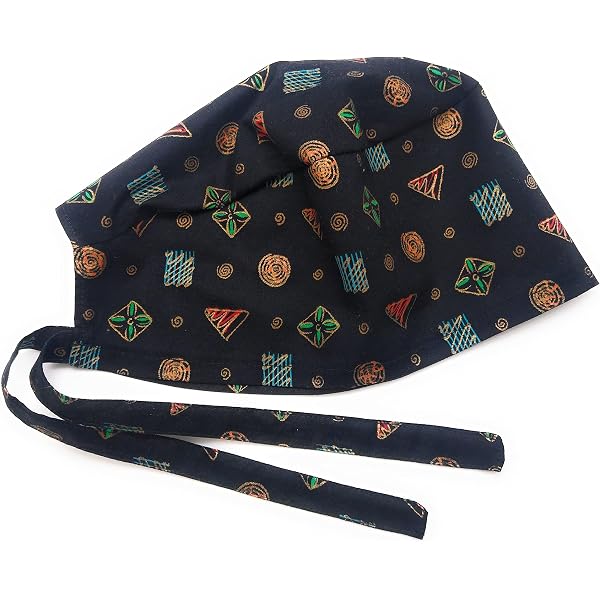 Boheme Boho Geometric Shapes Theatre Scrub Cap – Medicus Custom Scrub Caps-868721