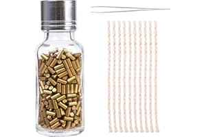 NICIME 500Pcs Flint Refills & 10Pcs Cottone Wick & 1Pcs Tweezers, Replacement Flints for Lighters, Flint Stone for Petrol Gas Fluid Lighter