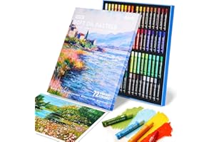 Arrtx Oil Pastels for Artists, 72 Colors Soft Oil Pastels Vibrant and Creamy, Art Pastel Crayons Art Supplies for Professional and Beginners