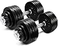 Yes4All Adjustable Dumbbells 40, 50, 52.5, 60, 105 to 200 lbs with Connector Options
