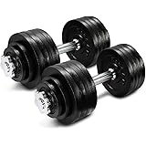 Yes4All Adjustable Dumbbells 40, 50, 52.5, 60, 105 to 200 lbs with Connector Options