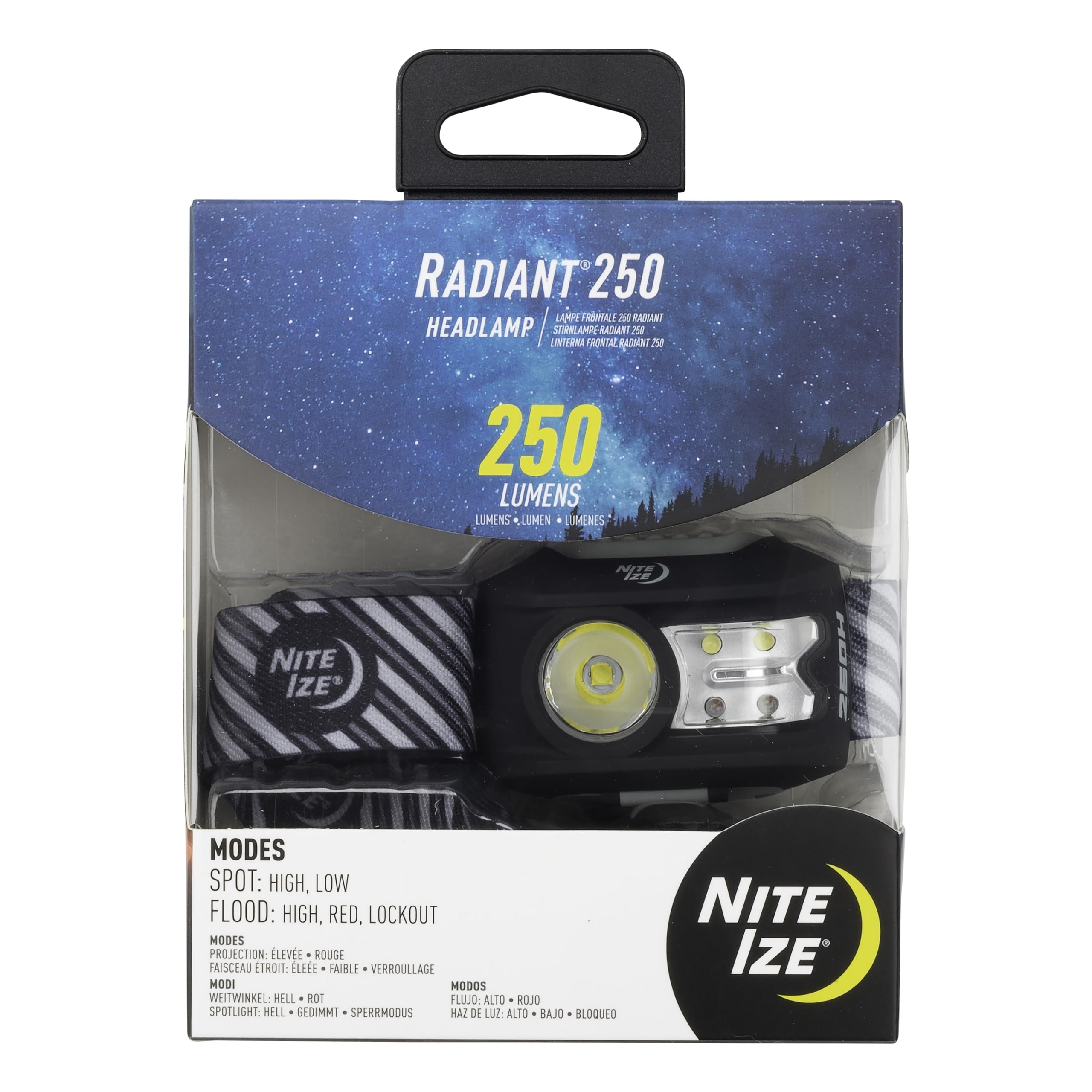 Nite Ize Radiant 250 Headlamp - Charcoal