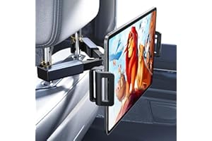 LISEN Tablet iPad Holder for Car Mount Headrest Must Have, iPad Car Holder Back Seat Travel Accessories Long Road Trip Essent