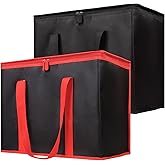 Bodaon Insulated Food Delivery Bag, X-Large Insulated Reusable Grocery Bags with Top, Cooler Bags for Travel/Camping, Catering Shopping Bag for Groceries, Thermal Bags for Cold and Hot Food