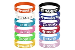 Custom Silicone Wristbands Bulk, Personalize with Text, Logo & Icons, 30/100/500/1000PCS, Rubber Bracelets for Events, Fundra