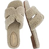 CUSHIONAIRE Women's Visa cozy slide sandal +Memory Foam, Wide Widths Available