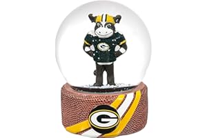 TEAM SPORTS AMERICA NFL Green Bay Packers Snow Globe, Officially Licensed Football Water Globe with Team Logo, Christmas Holiday Tabletop Decoration & Memorabilia Gift for Men and Women Fans