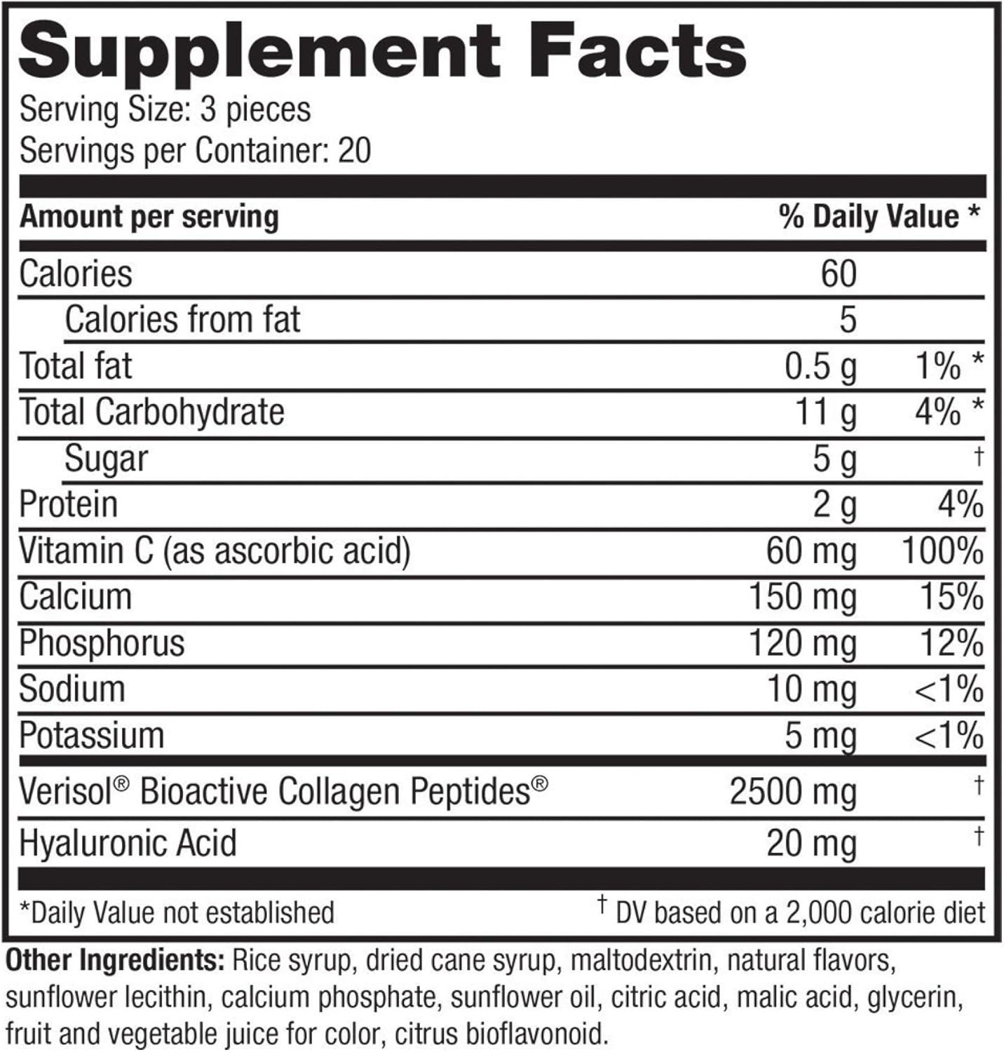 Reserveage, Collagen Replenish Chews, Skin and Nail Supplement, Supports Collagen and Elastin Production, Gluten Free, 60 soft chews (30 servings): Health & Personal Care