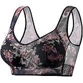 STARLACKC Wireless Bras for Women No Underwire Plus Size Bra Seamless Mesh Sleep Comfortable T Shirt Older Womens Bras