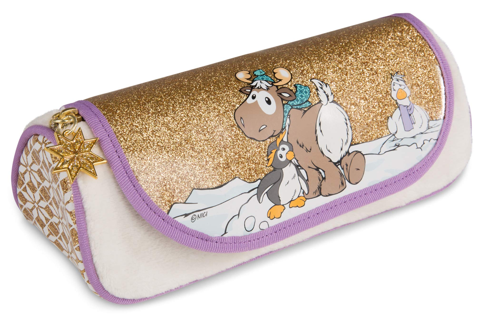 NICI Pencil pouch to roll Penguin Frizzy, 19x7x7cm
