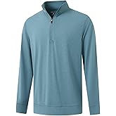 M MAELREG Quarter Zip Pullover Men Moisture Wicking Performance Heather Midlayer Golf 1/4 Zip Pullover Mens Sweatshirt