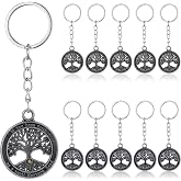 Sureio Mustard Seed Keychain Christian Mustard Seed Faith Pendant Key Ring Religious Gift for Family Friends