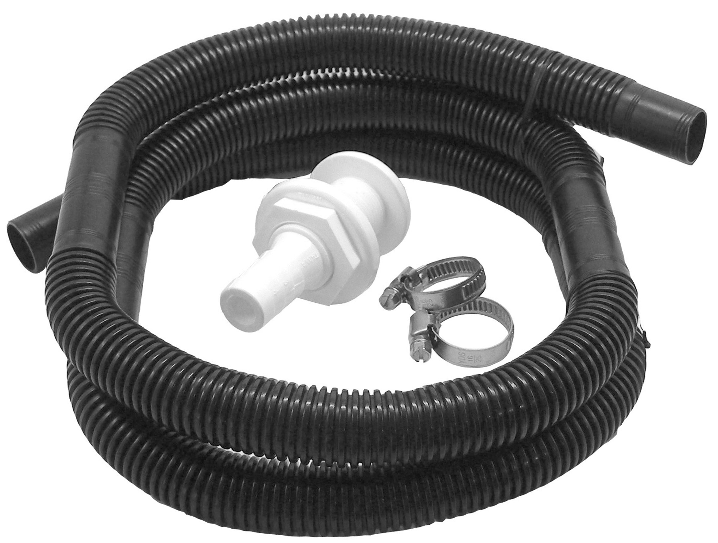 Shoreline Marine Bilge Pump Plumbing Kit with 3/4 Inch X 5 Feet Hose
