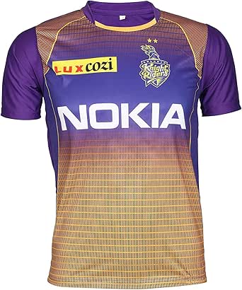 IPL Cricket KKR 2019 Jersey Supporter T Shirt Russell 12 Custom Print Name No Kolkata Knight 