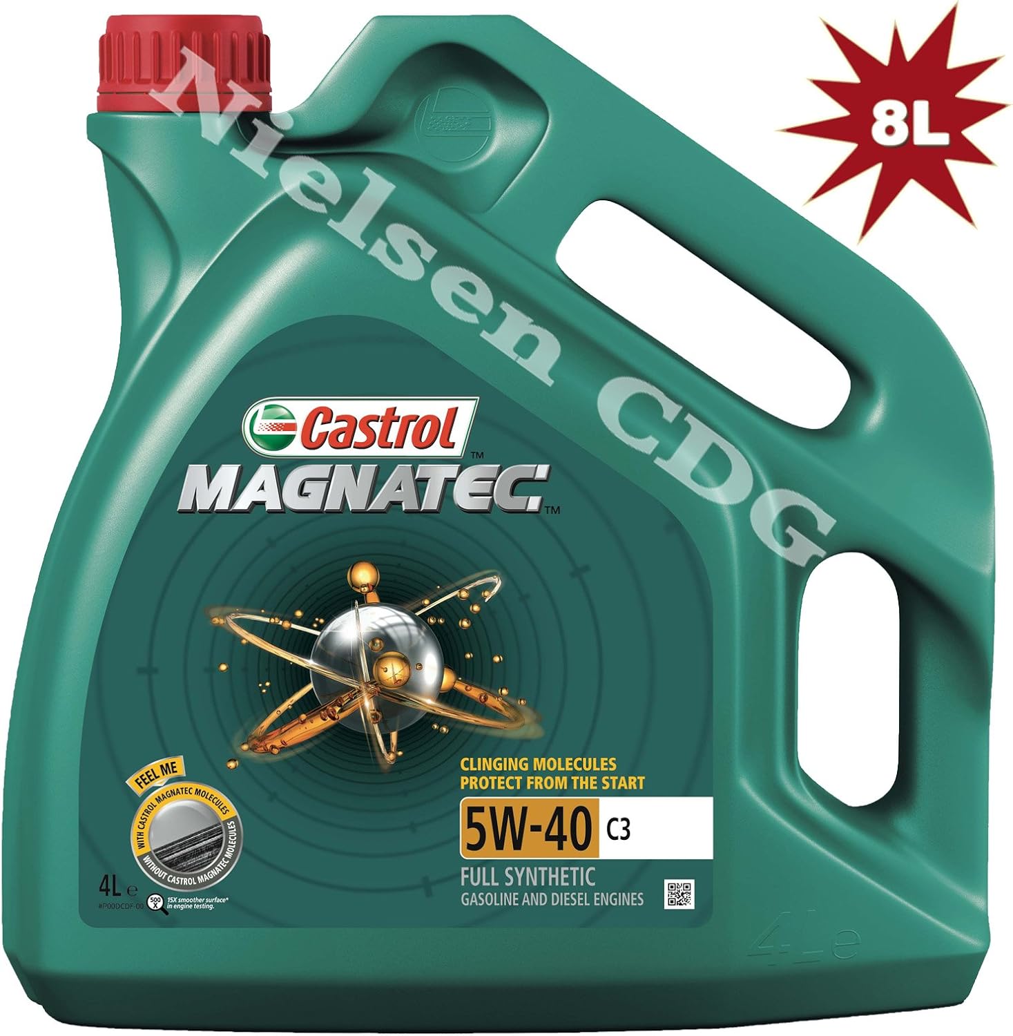 Castrol Magnatec 5W-40 C3 - Fully Synthetic Engine Oil A3/B4, 8L: 2x4L ...