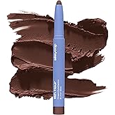 ALLEYOOP 11th Hour Waterproof Cream Eyeshadow Stick – Long-Lasting Eye Shadow Pencil & Eyeliner, Cream to Powder Stick & Highlighter – Smudge-Proof Eyeshadow Matte, Dark Chocolate Matte