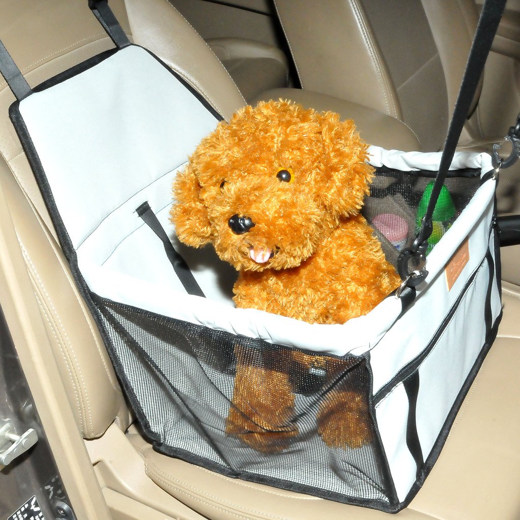 Mogoko Sac de Transport animeaux pour Voiture - Oxford - Spécial pour Voiture - Gris