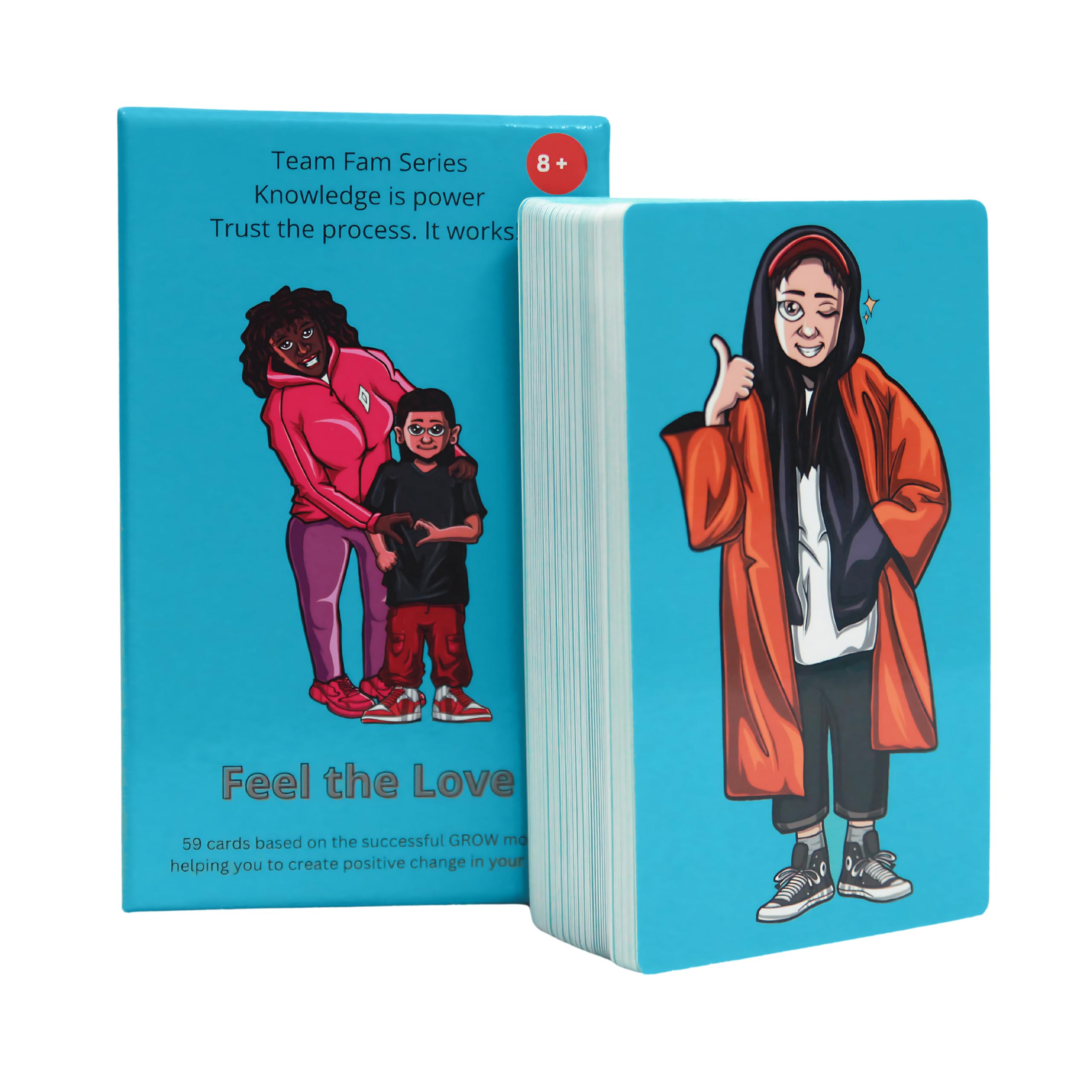 Team Fam™ Feel the Love – Coaching Cards for Kids & Teens to Build Connection, Emotional Awareness & Family Bonding