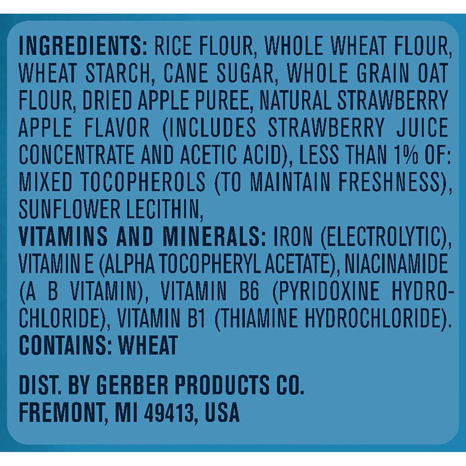 gerber baby puffs ingredients