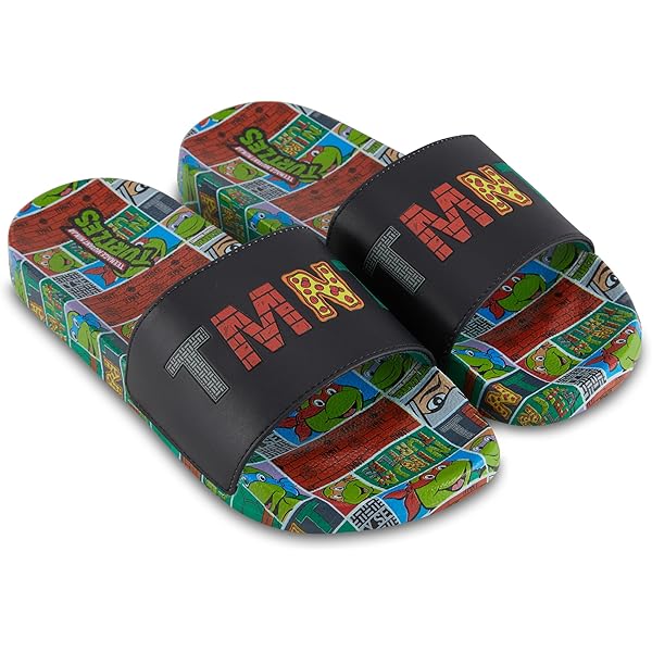 Amazon.com | Odd Sox - Teenage Mutant Ninja Turtles Slides -Soft