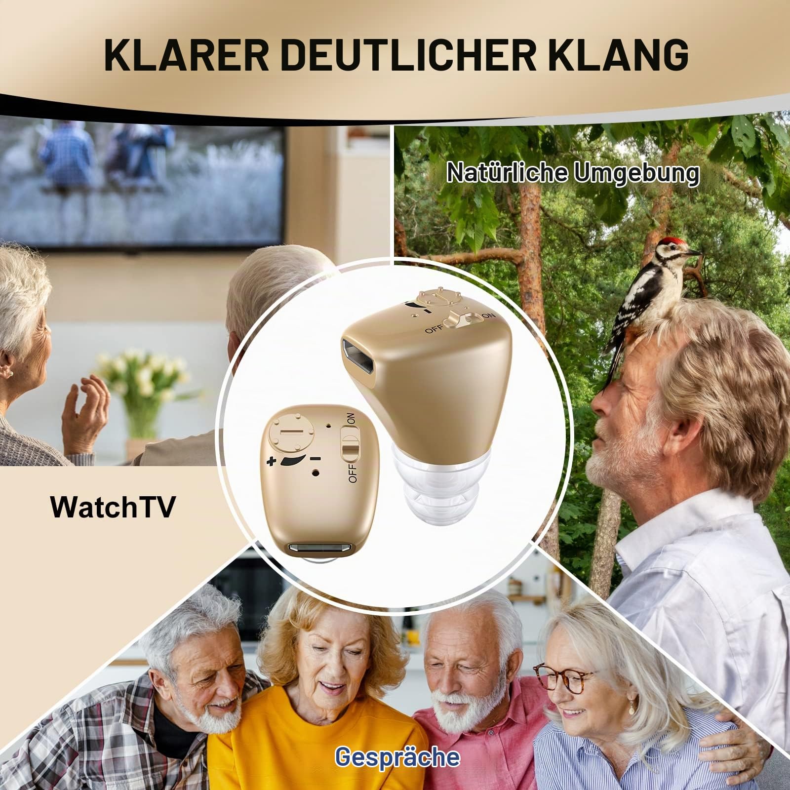 Wiederaufladbarer Soundverstärker mit digitaler Rauschunterdrückung für tragbares Tragen 7