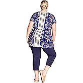Avenue Women's Plus Size Tunic-Selina Scarf