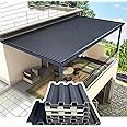 ZSPINJIA Metal Roofing Panel, Aluminum Ceiling Panels Tin Roof with Polycarbonate Aluminum, Various All-Weather Cladding of Metal for Patio Sun Room Building(W-2.3m/90.5in,L- 4m/157.5i