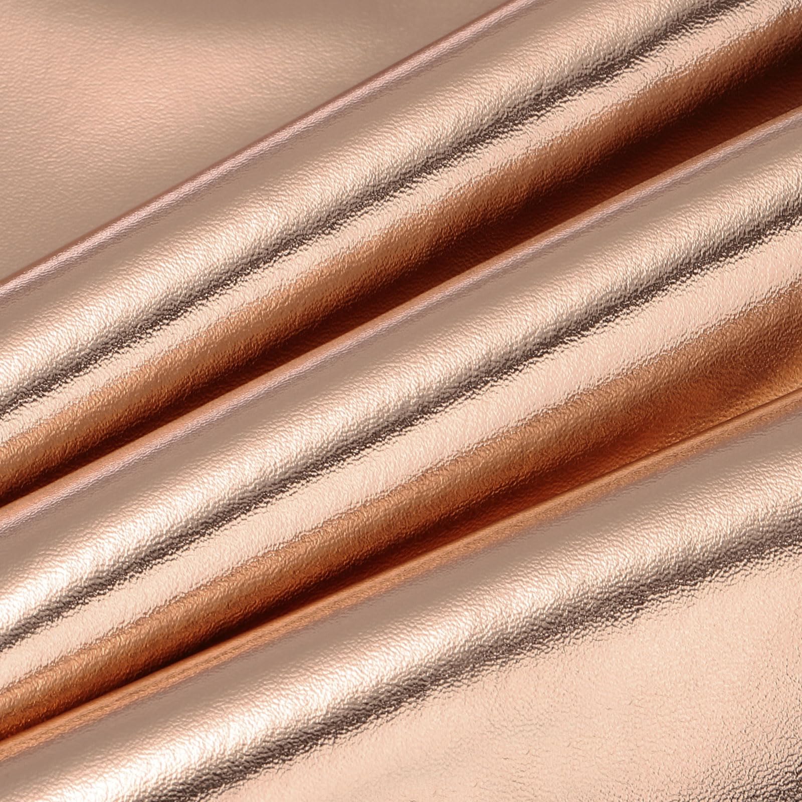 PATIKIL 54x19.7x0.03 Inch Faux Leather Sheets, Soft Colored Faux PU Leather Sheets Repair Fabric Patch for Book Binding, Repairing, Crafting, Sewing, Rose Gold