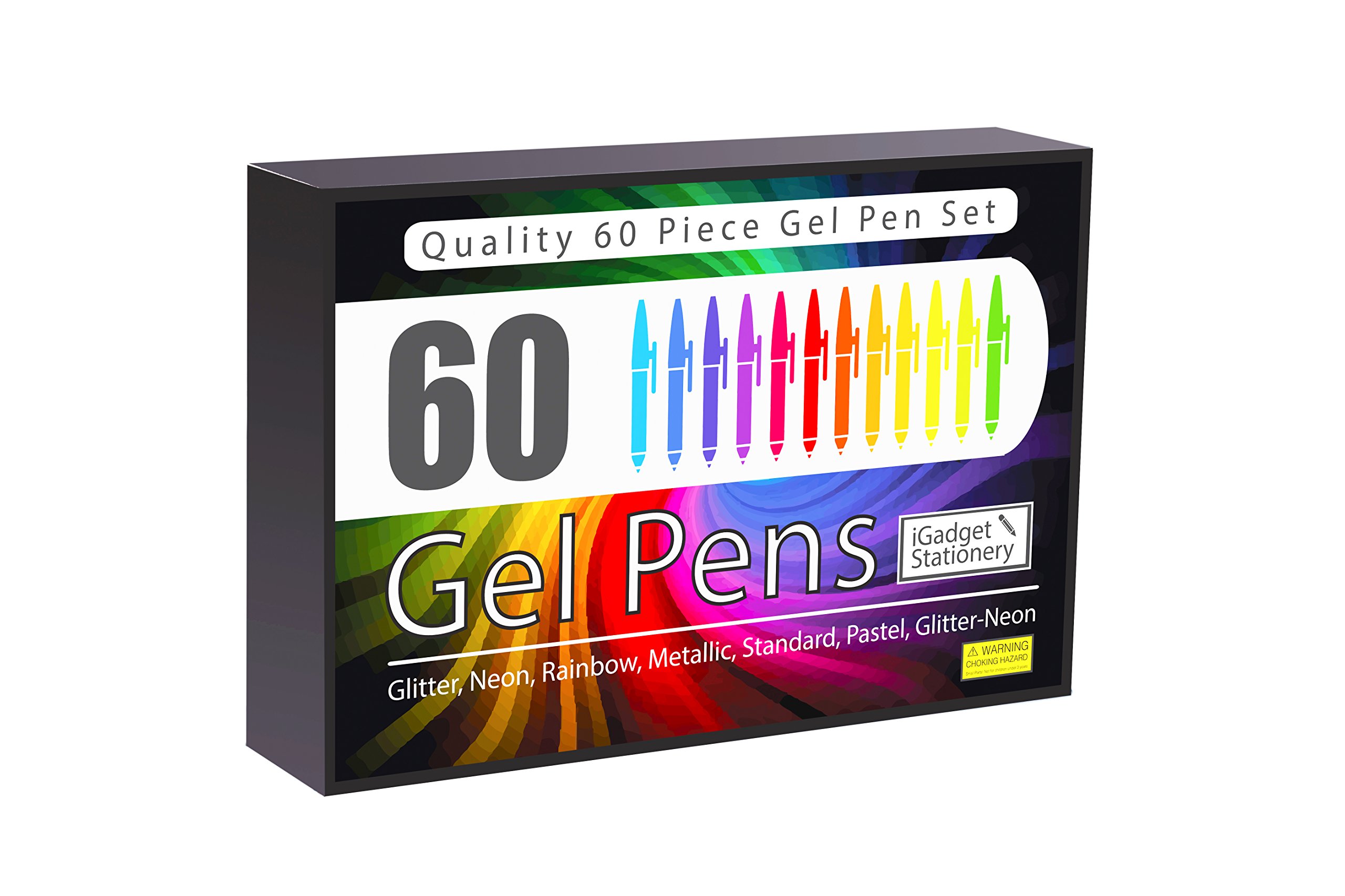 Buy Set Of 60 Gel Pens Gift Edition Made To Last Quality Pens With Fine Ink Smooth, Anti
