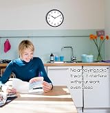 Coslife Wall Clock 9 Inch Silent Quartz Battery Operated Non Ticking view 5
