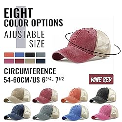Croogo Unisex Adjustable Athletic Trucker Hat