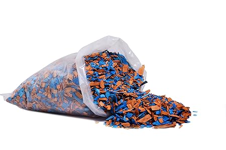 Sharpex Garden Decor Deko Chip Bag (1 kg, Blue and Gold)