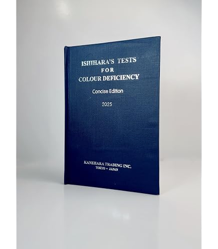 Eye Exam Occluder Ishihara Color Vision Test Book - 38 Plate Ing With Eye Occluder Color Deficiency Test