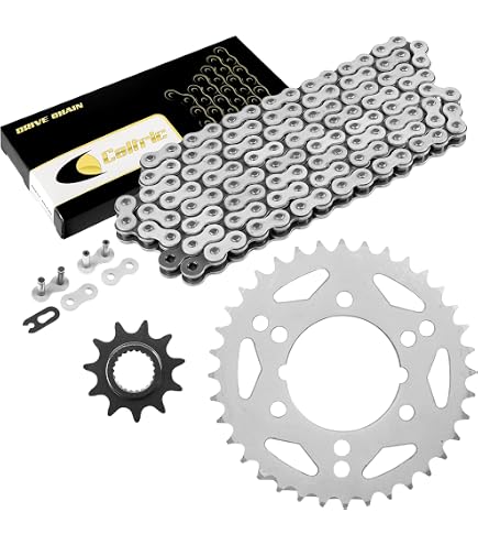 Amazon.com: Caltric Black O-Ring Drive Chain & Sprockets Kit