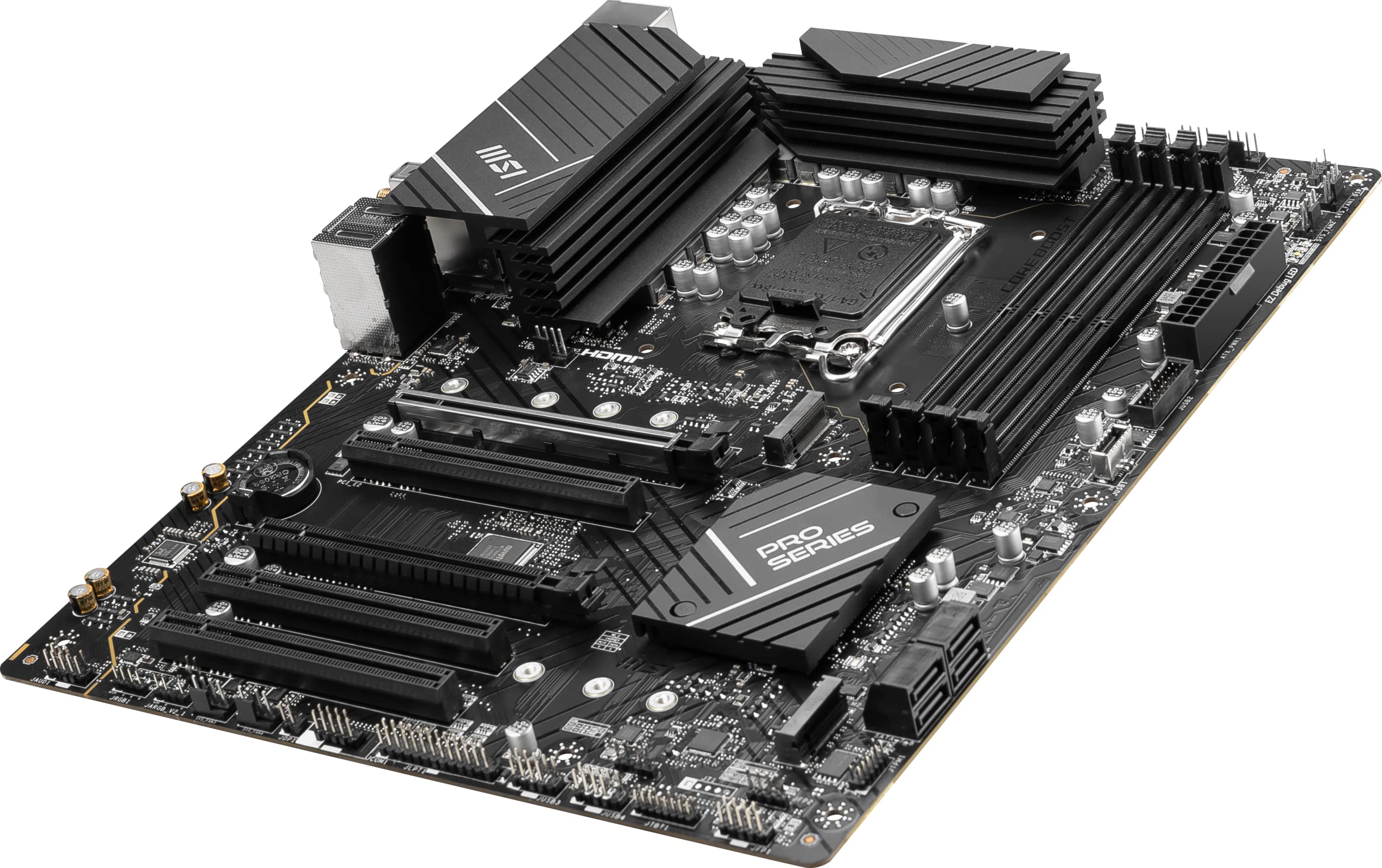 MSI PRO B760-P WiFi ProSeries Motherboard (Supports 12th/13th/ 14th Gen Intel Processors, LGA 1700, DDR5, PCIe 4.0, M.2, 2.5Gbps LAN, USB 3.2 Gen2, HDMI/DP, Wi-Fi 6E, Bluetooth 5.3, ATX)