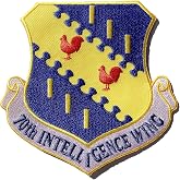 Squadron Nostalgia LLC 70th Intelligence Wing Patch &ndash; Plastic Backing
