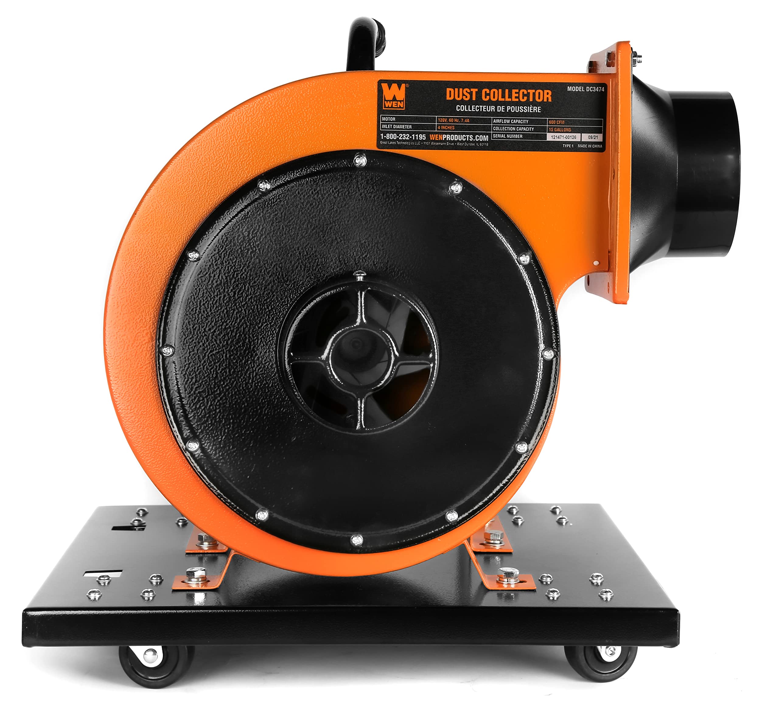 Mua WEN Woodworking Dust Collector, 7.4-Amp Induction Motor with 15 ...