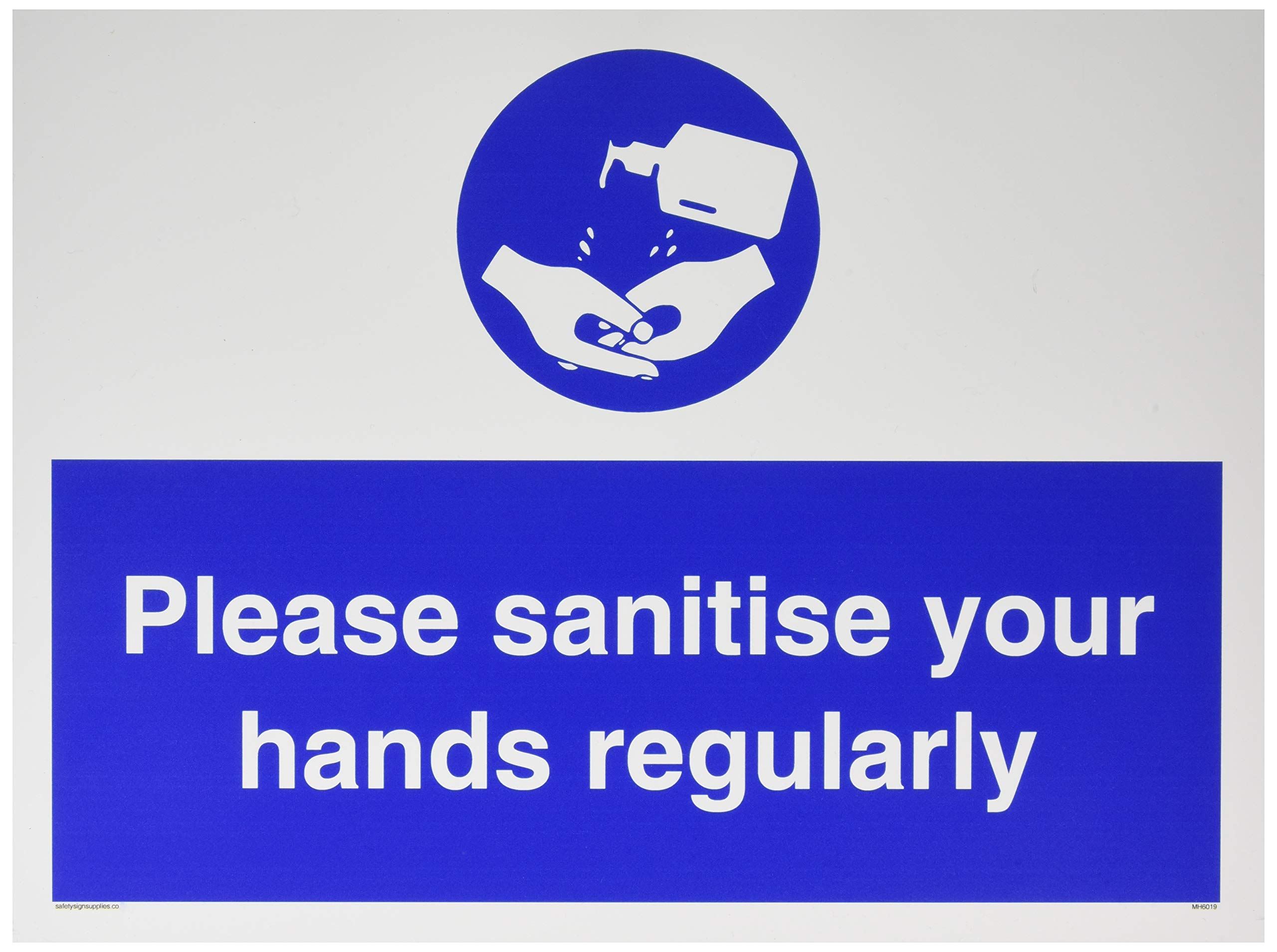Please sanitise your hands regularly